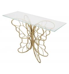 Console in metallo dorato - Arrediorg
