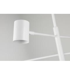 Lampadario design industriale in metallo bianco - Arrediorg