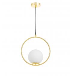 Lampadario a sospensione design moderno in metallo oro - Arrediorg
