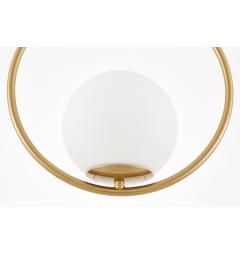 Lampada a sospensione design moderno a sfera bianco ottone VERO 1/A - Arrediorg