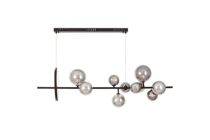 Lampada a sospensione con sfere 9 punti luce - Arrediorg Lampada a sospensione con sfere 9 punti luce - Arrediorg