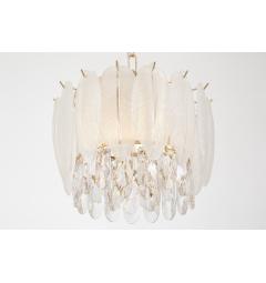 Lampadario a sospensione design moderno metallo vetro e cristallo - Arrediorg