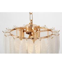 Lampadario a sospensione design moderno metallo vetro e cristallo - Arrediorg