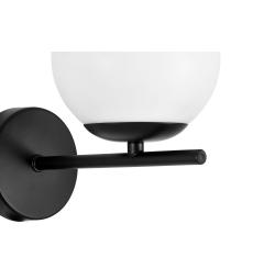 Lampada da parete metallo nero - Arrediorg