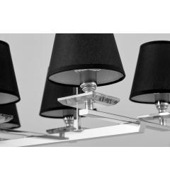 Lampadario a sospensione LIMERA cromo e nero - Arrediorg