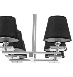 Lampadario a sospensione LIMERA cromo e nero - Arrediorg