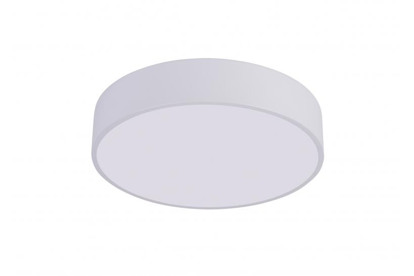 Plafoniera moderna di design paralume metallo bianco - Arrediorg