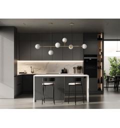 Lampadario a sfera con ramo in metallo ottone FINO W6 - Arrediorg