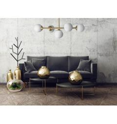 Lampadario design moderno struttura in metallo ottone FINO W5 - Arrediorg