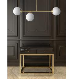 Lampadario design moderno struttura in metallo ottone FINO W3 - Arrediorg