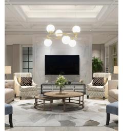 Lampadario a sospensione con 6 luci a sfera RING W6 - Arrediorg