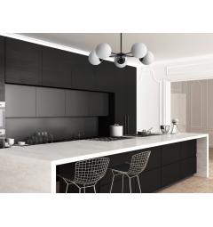 Lampadario design moderno struttura in metallo nero RING W5 - Arrediorg Lampadario design moderno struttura in metallo nero RING W5 - Arrediorg