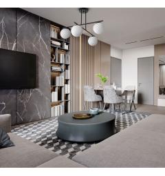 Lampadario design moderno LEDO W4 in metallo nero - Arrediorg Lampadario design moderno LEDO W4 in metallo nero - Arrediorg