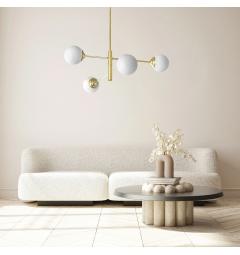 Lampadario a sospensione 4 punti luce a sfera FINO PRO W4 - Arrediorg Lampadario a sospensione 4 punti luce a sfera FINO PRO W4 - Arrediorg
