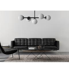 Lampadario design moderno struttura in metallo nero FINO W5 - Arrediorg Lampadario design moderno struttura in metallo nero FINO W5 - Arrediorg