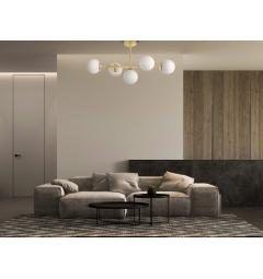 Lampadario design moderno struttura in metallo oro FINO W5 - Arrediorg Lampadario design moderno struttura in metallo oro FINO W5 - Arrediorg