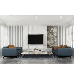 Applique a forma di tubo in metallo bianco - Arrediorg