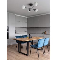 Lampada da soffitto nera a sfera FINO W4