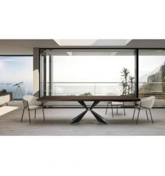 Tavolo moderno allungabile rettangolare 160/240x90 cm TEMPRA