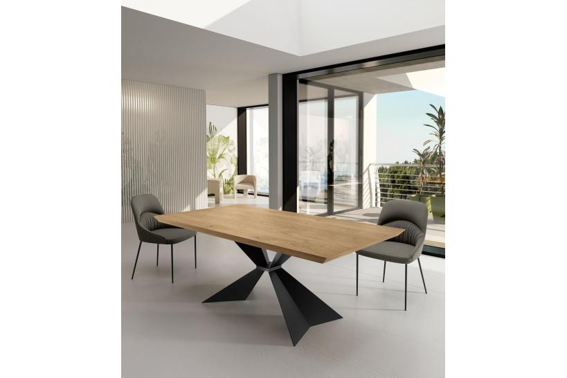 Tavolo moderno allungabile rettangolare 100cm X 200/300cm TEMPRA