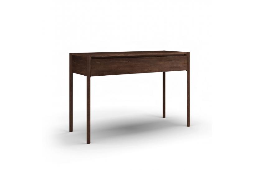 Consolle legno massello di rovere massello tabacco moderna