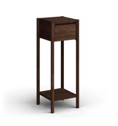 Mobiletto alto moderno rovere massello tabacco