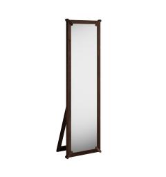 Specchio da terra rettangolare in rovere massello tabacco