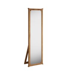 Specchio da terra moderno legno massello di rovere naturale