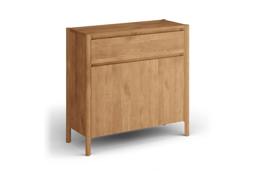 Scarpiera moderna in rovere massello naturale