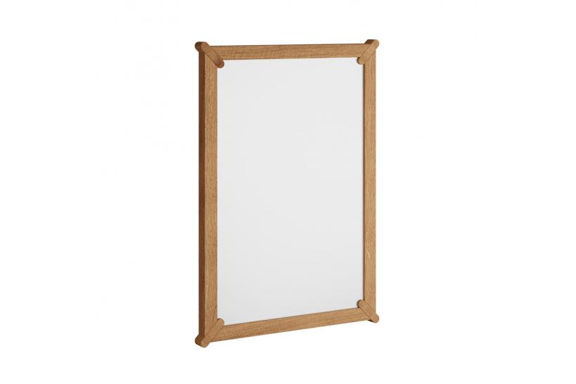 Specchio da parete moderno legno massello di rovere naturale