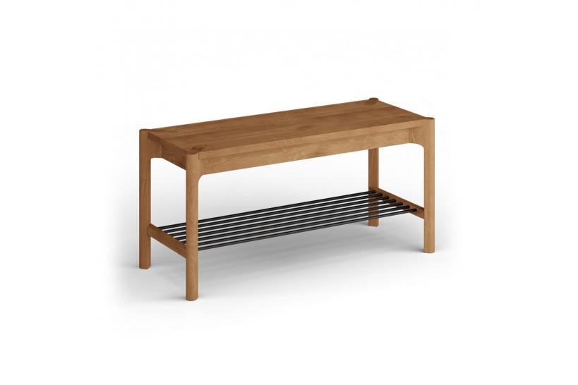 Scarpiera aperta in rovere massello naturale