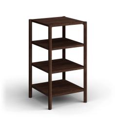 Libreria moderna 3 ripiani rovere tabacco