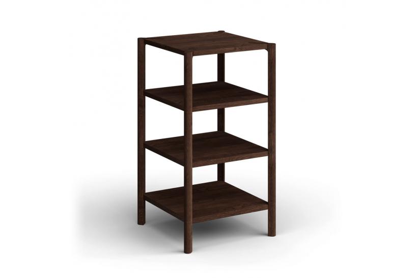 Libreria moderna 3 ripiani rovere tabacco