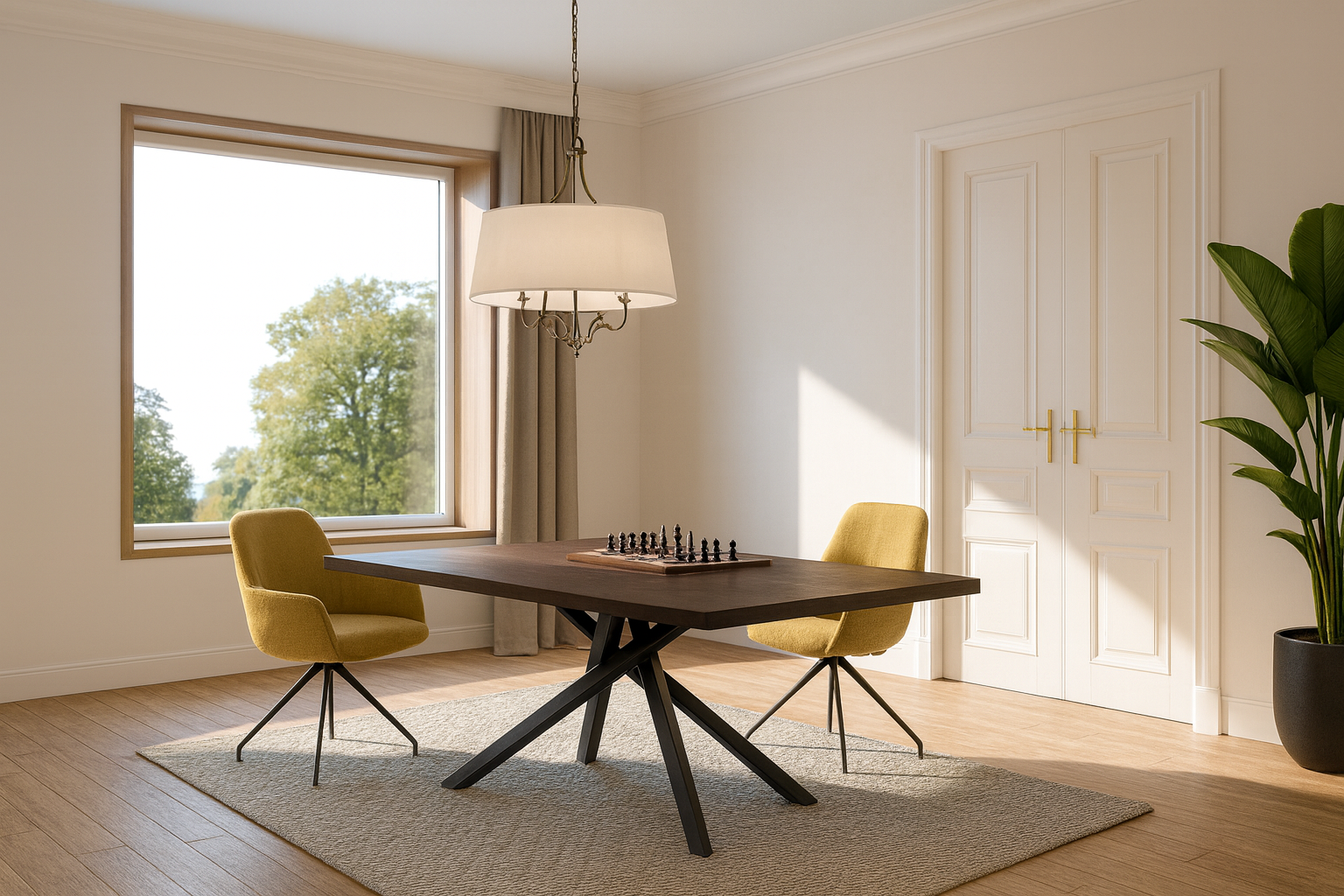 Tavolo moderno fisso rettangolare