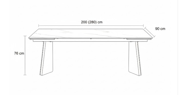 tavolo allungabile 12 posti rettangolare effetto marmo