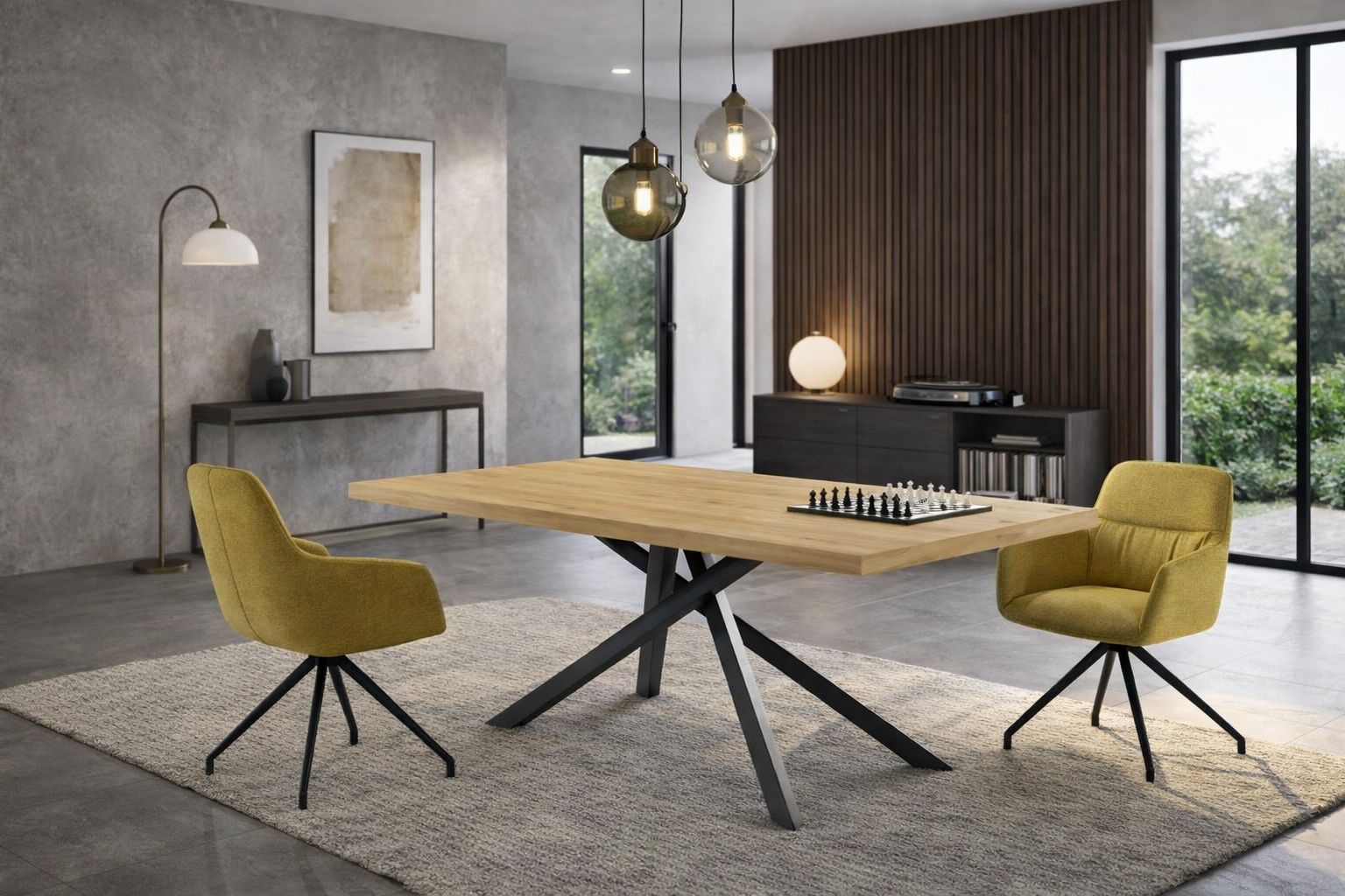 Tavolo moderno allungabile rettangolare