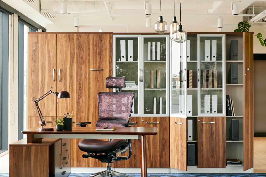 armadi ufficio moderno in legno