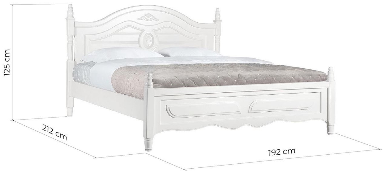 letto in legno bianco stile provenzale matrimoniale misure