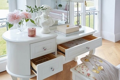 Mobiletto trucco della collezione Princess mobile trucco bianco