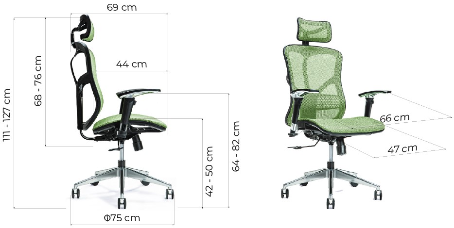  sedia da ufficio ergonomica per il mal di schiena ergo 500 