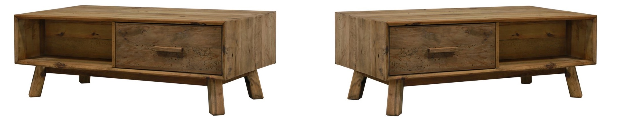 tavolino da salotto in legno con cassetti