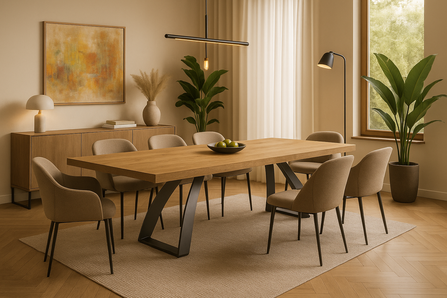 Tavolo moderno allungabile rettangolare tavolo allungabile in rovere naturale moderno