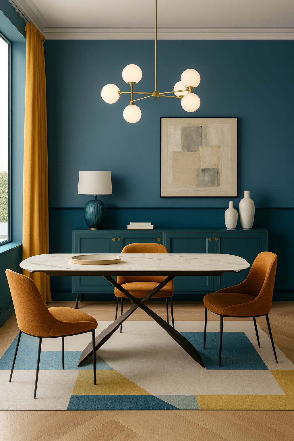 Tavolo moderno allungabile rettangolare