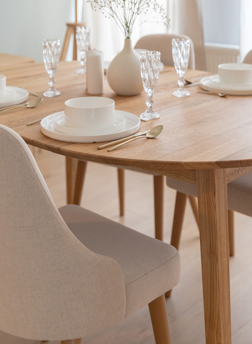 set 6 sedie da pranzo imbottite beige