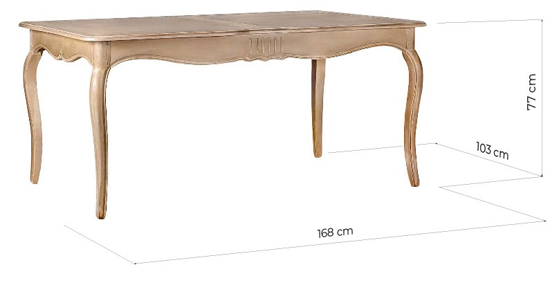 tavolo legno decapato stile shabby